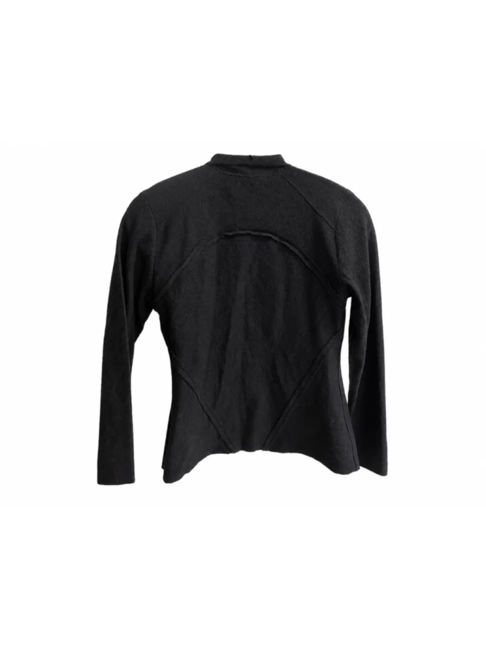 Alfani Petite Black 100% Merino Wool Draped Cardigan – Size P/L